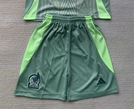 AAA Quality Mexico 2024 Away Grey Green Soccer Shorts